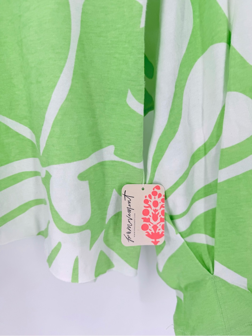 Free People Movement Full Bloom Neon Raw Hem Long Sleeve Athleisure Lounge Top - Picture 4 of 8